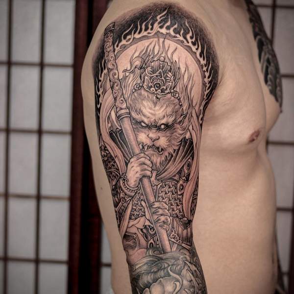 Monkey King Tattoo 1