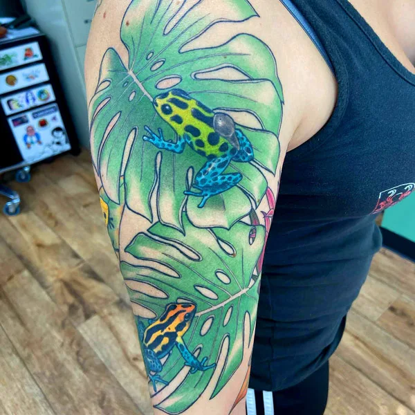 Monstera tattoo 27