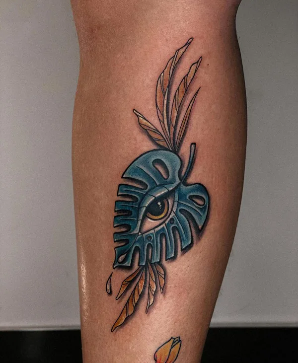 Monstera tattoo 46