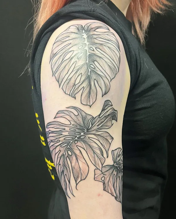 Monstera tattoo 47