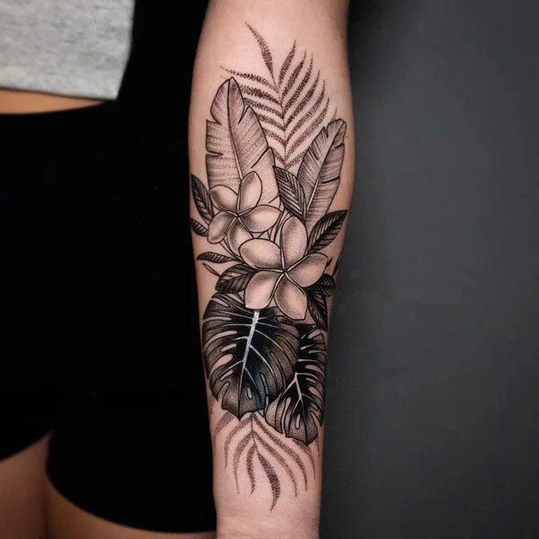 Monstera tattoo 61