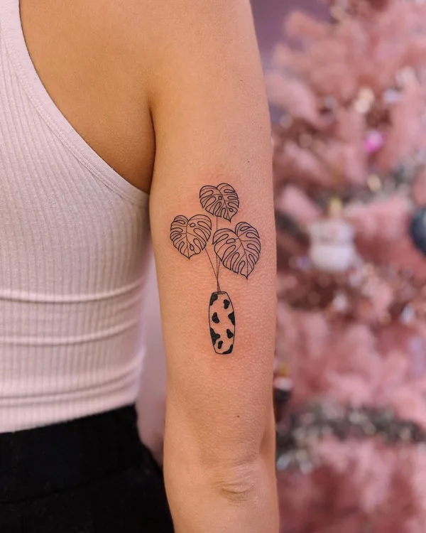Monstera tattoo 63