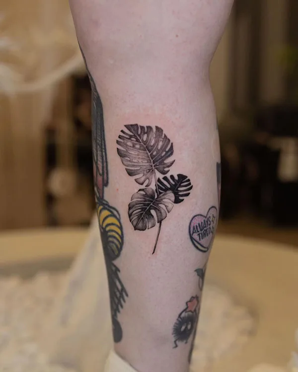 Monstera tattoo 64