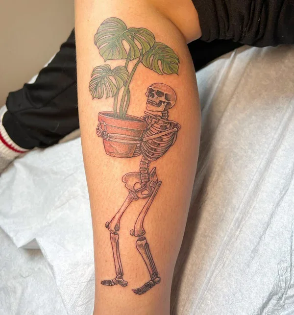 Monstera tattoo 71