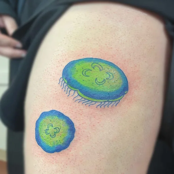 Moon Jellyfish Tattoo 3