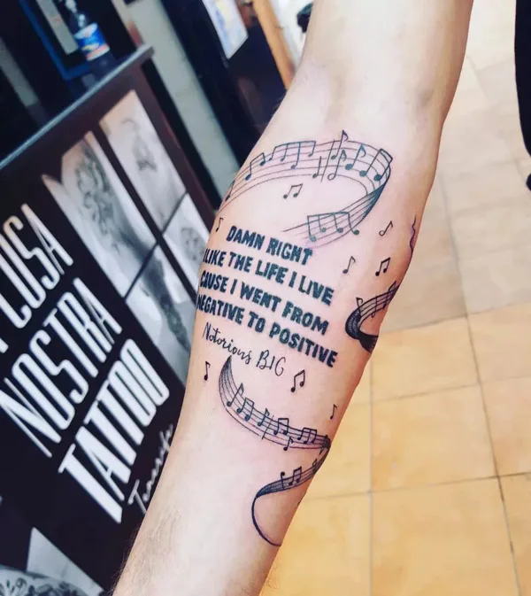 Music is Life Tattoo