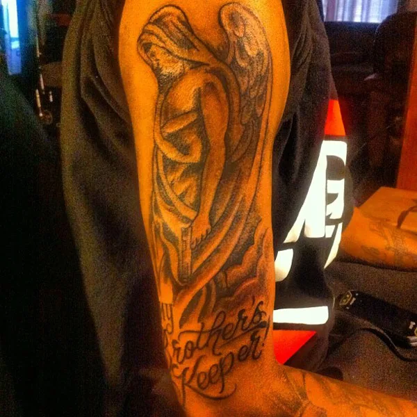 My Brother's Keeper Angel Tattoo