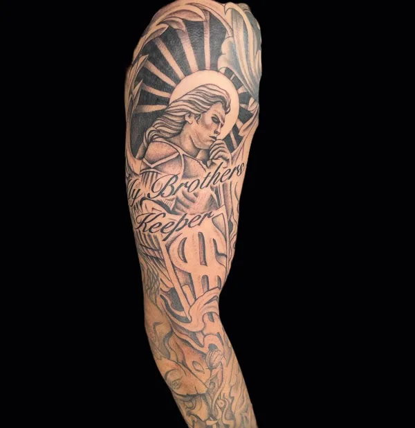 My Brother's Keeper Sleeve Tattoo