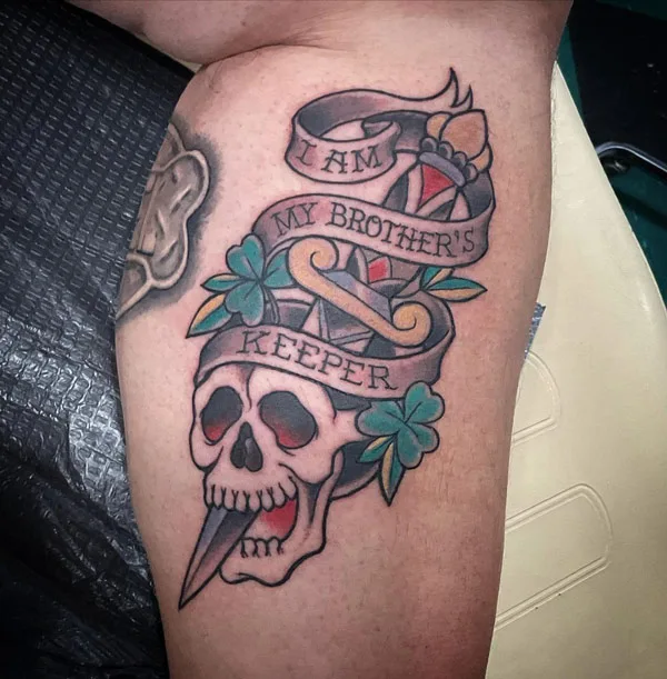 My Brother's Keeper Traditional Tattoo