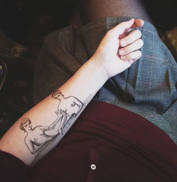 Naked women tattoo 17