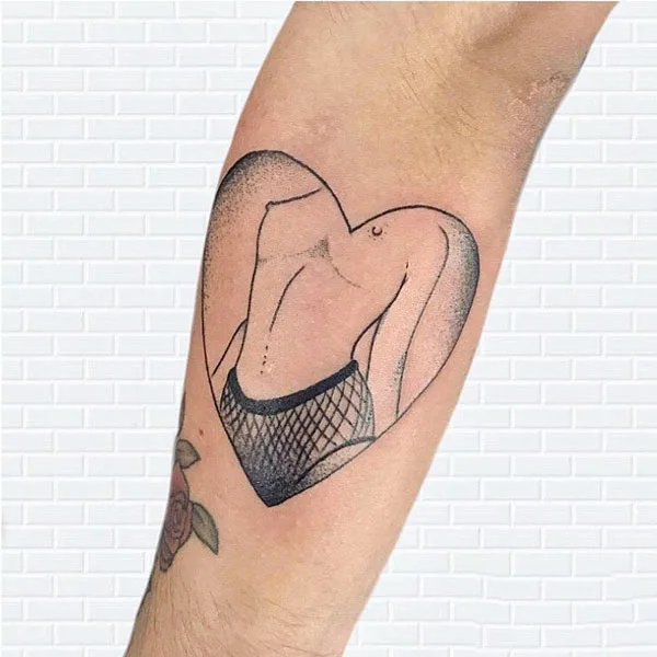 Naked women tattoo 30