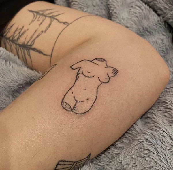 Naked women tattoo 36