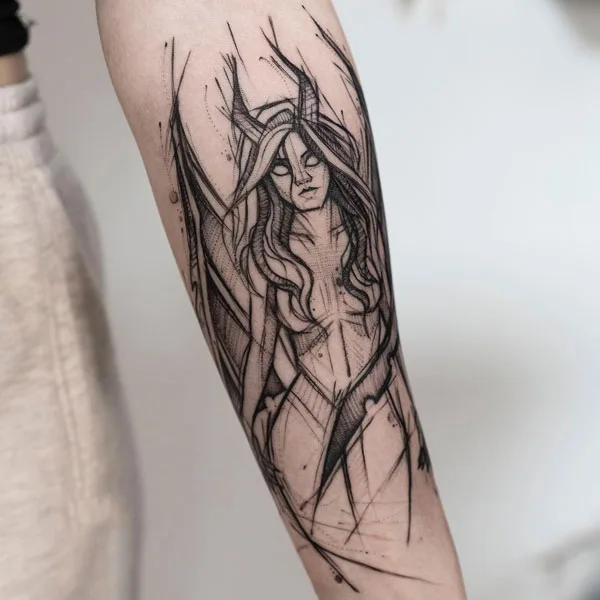 Naked women tattoo 39