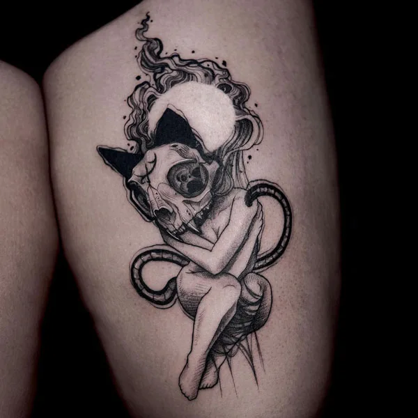 Naked women tattoo 45
