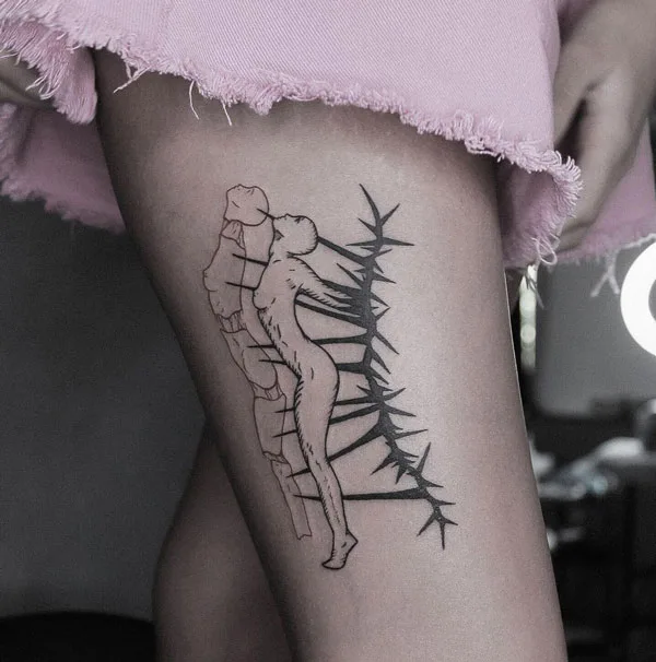 Naked women tattoo 47