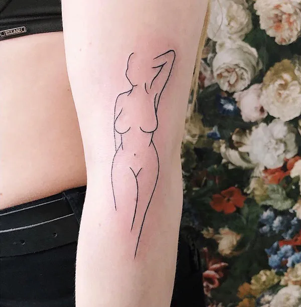 Naked women tattoo 51