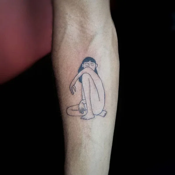 Naked women tattoo 54