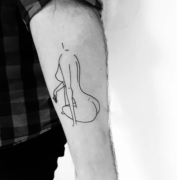 Naked women tattoo 7