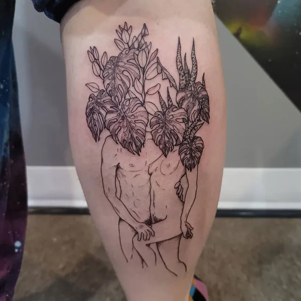 Naked women tattoo 9