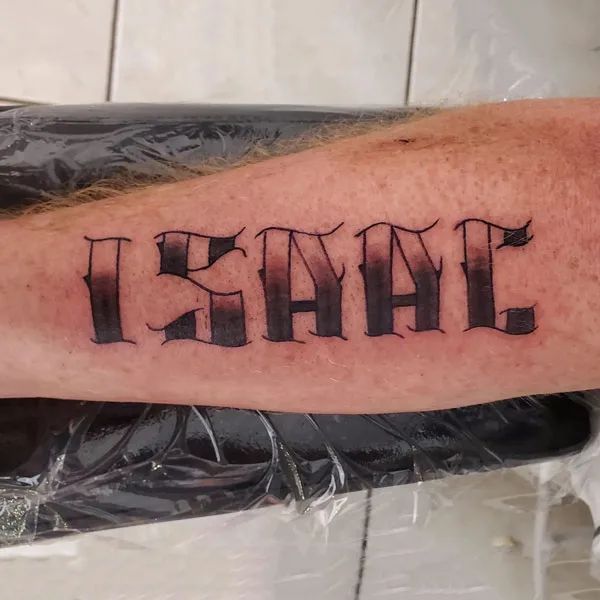 Name on Forearm Tattoo 2