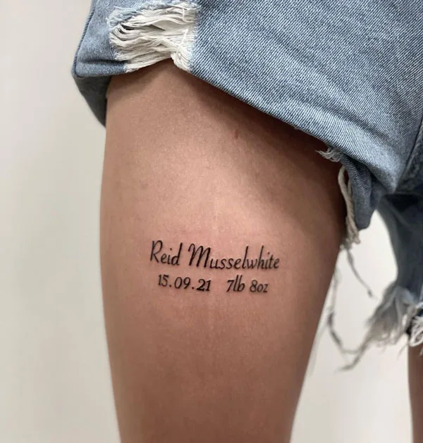 Name tattoo 113