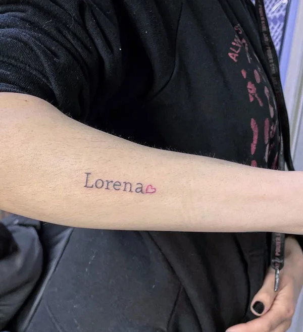 Name tattoo 115