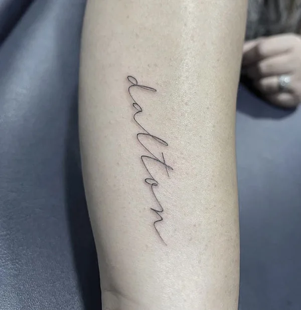 Name tattoo 124