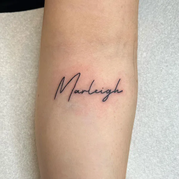 Name tattoo 139