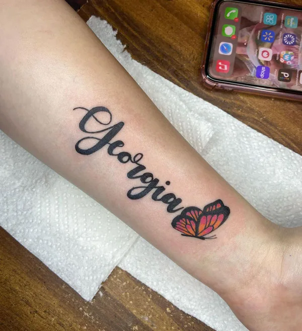 Name tattoo 156