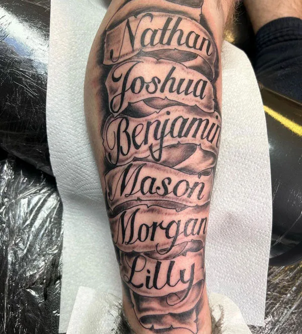 Name tattoo 158