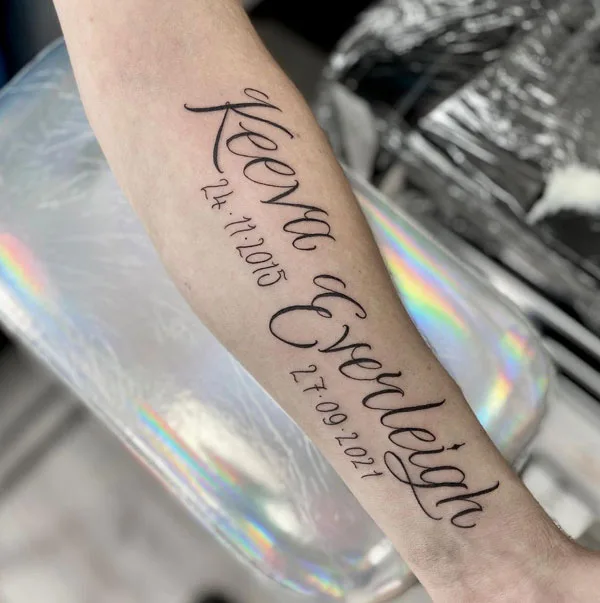 Name tattoo 30