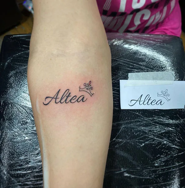 Name tattoo 34