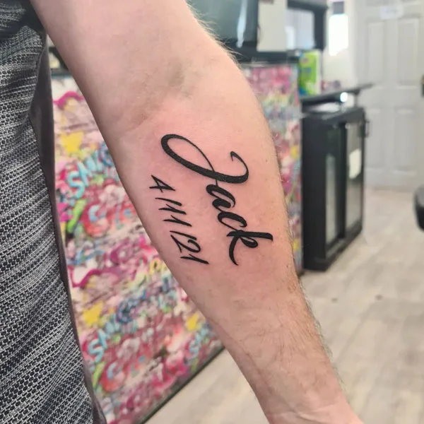 Name tattoo 63