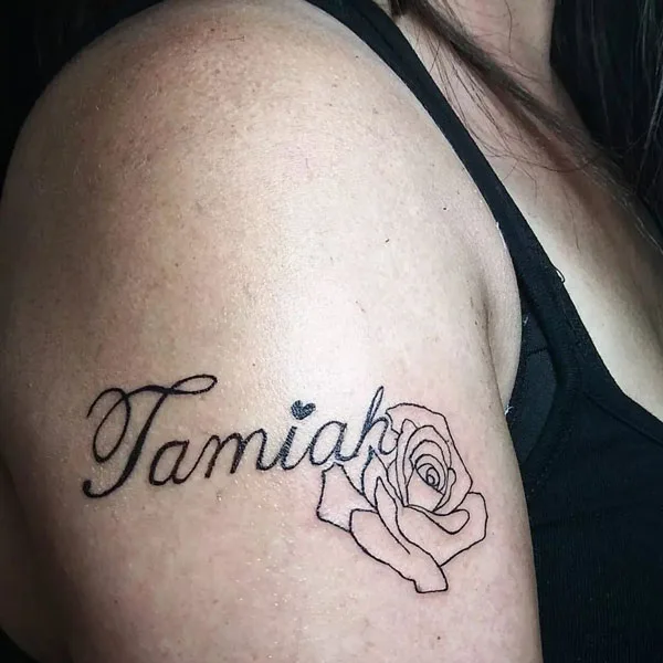 Name tattoo 80