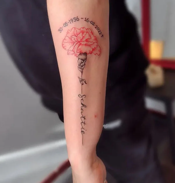 Name tattoo 88