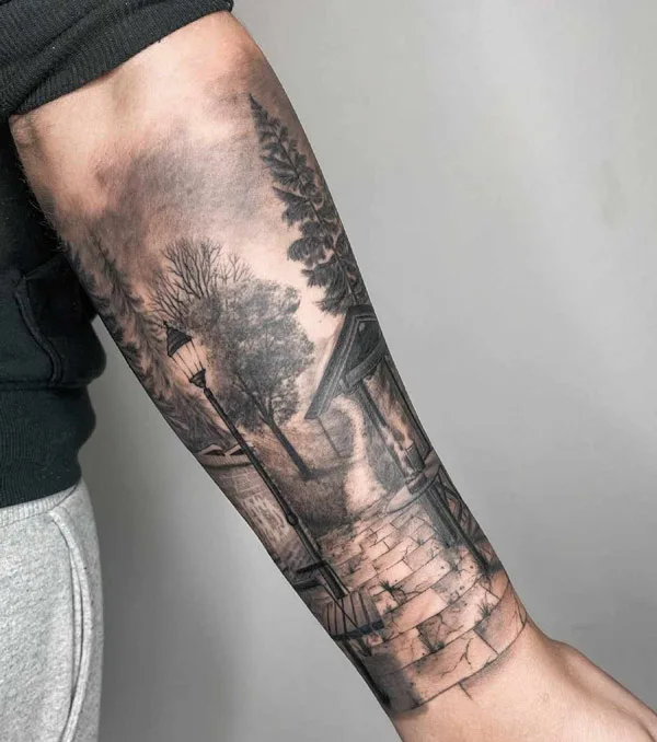 Nature Forearm Tattoo 1