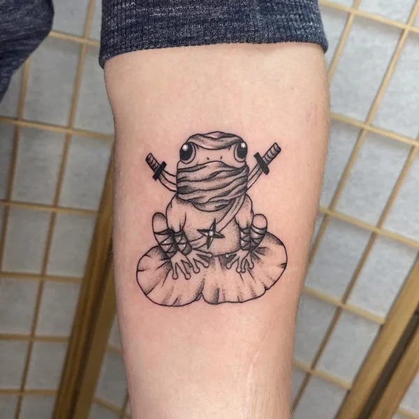 Ninja Frog Tattoo 1