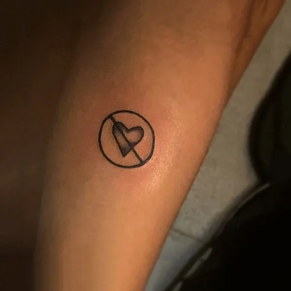 No love small tattoo