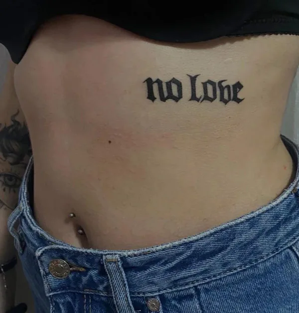 No love tattoo 25