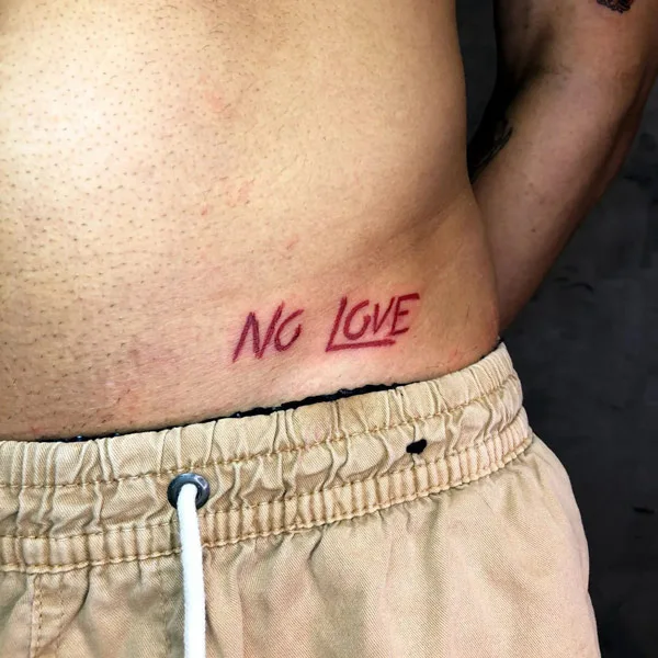 No love tattoo 30