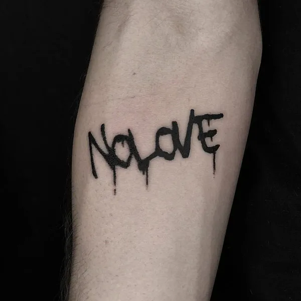 No love tattoo 32