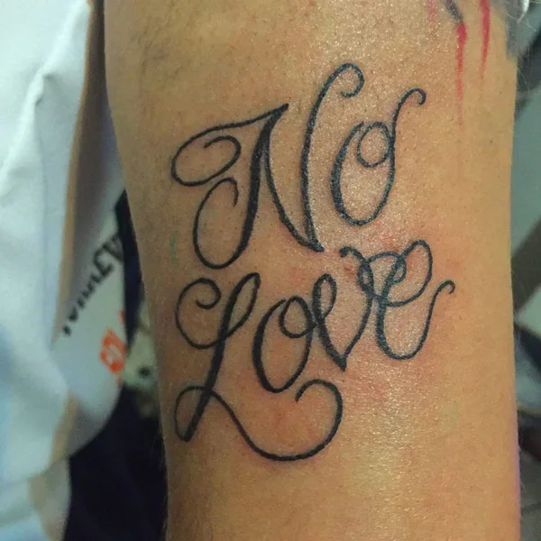 No love tattoo 8