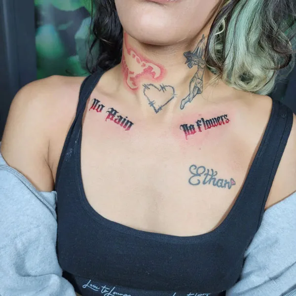 No rain no flowers tattoo 15