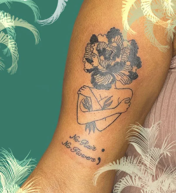 No rain no flowers tattoo 30