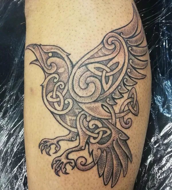 Nordic Raven Tattoo 1