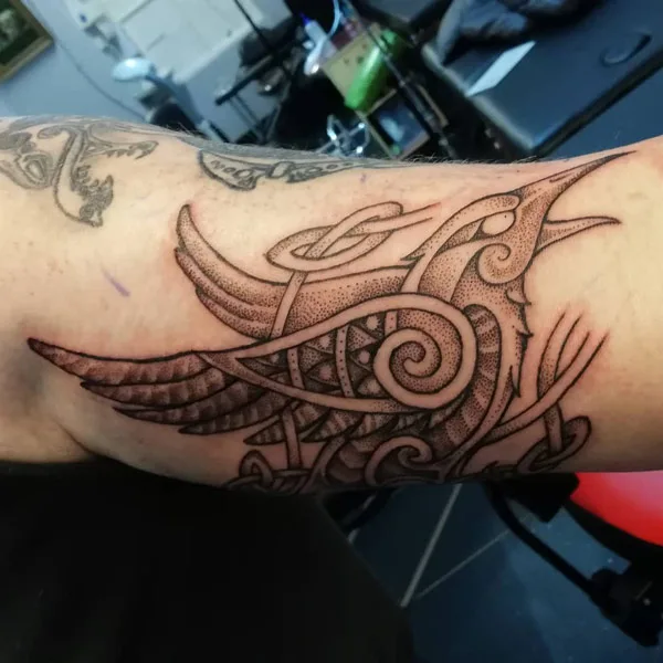 Nordic Raven Tattoo 3