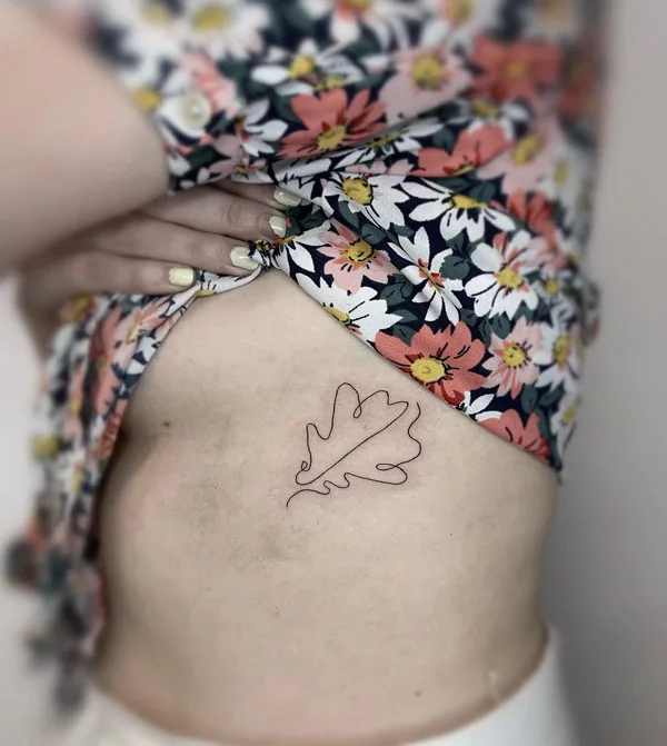 Oak Leaf Tattoo 1