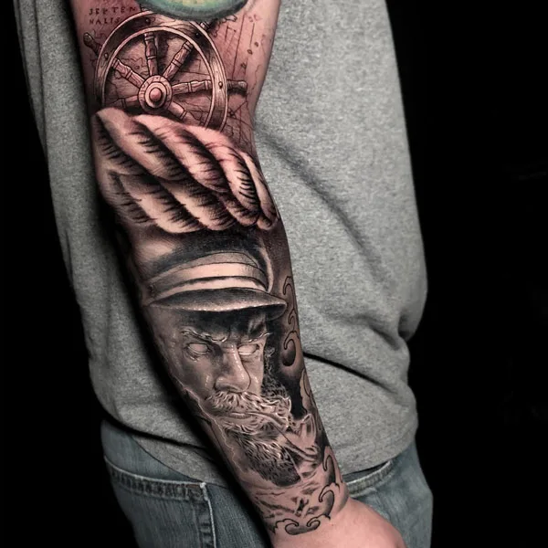Ocean Themed Tattoo
