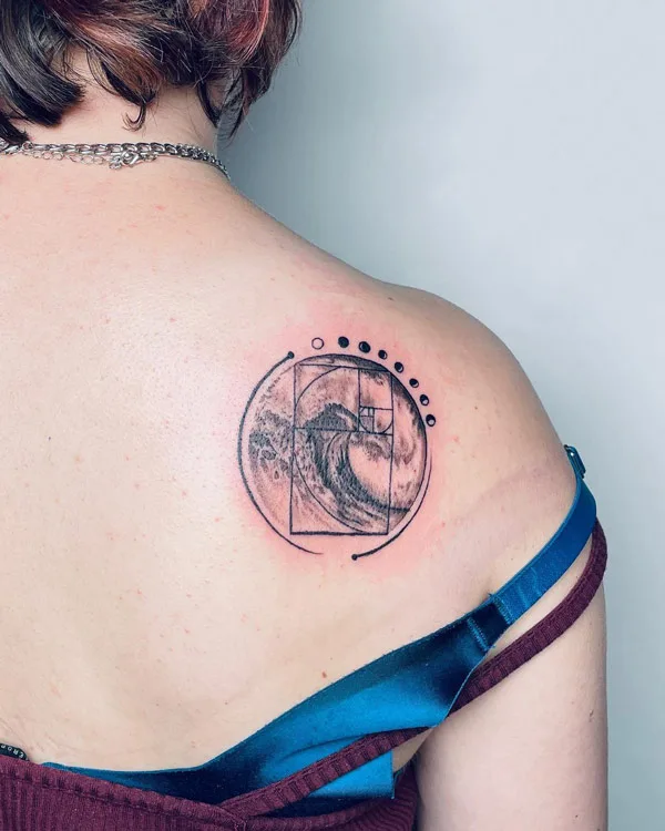 Ocean wave tattoo 29