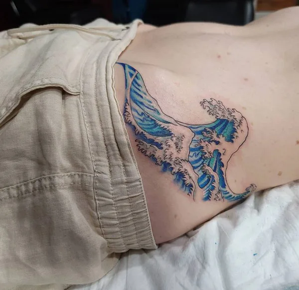 Ocean wave tattoo 31